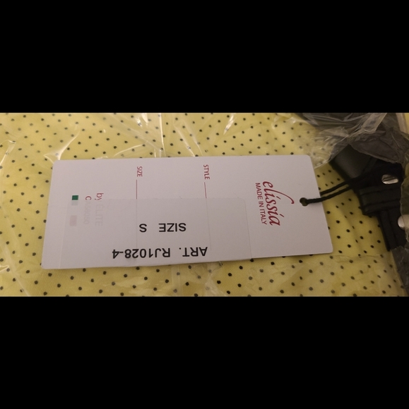 2 for 1 🥰 ELISSIA Women Pants Yellow Black dot with Black belt🪅 - Picture 6 of 9